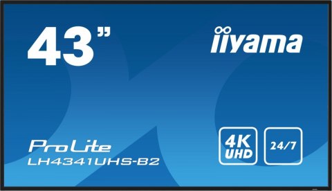 Monitor ProLite LH4341UHS-B2 42.5 cala 24/7,500cd,4K,IPS,3xHDMI IIYAMA