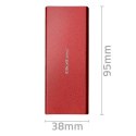 Obudowa | kieszeń na dysk M.2 SSD | SATA | NGFF | USB 3.0 | Superspeed 5Gb/s | 2TB | Czerwona Qoltec