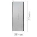 Obudowa | kieszeń na dysk M.2 SSD | SATA | NGFF | USB 3.0 | Superspeed 5Gb/s | 2TB | Srebrna Qoltec