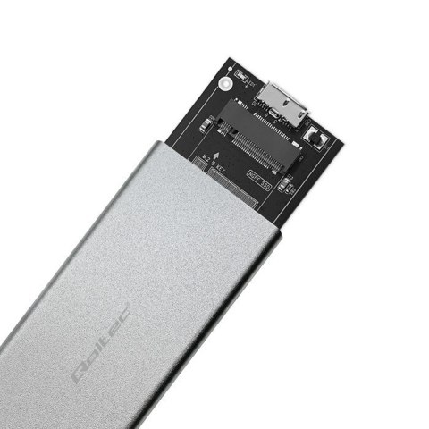 Obudowa | kieszeń na dysk M.2 SSD | SATA | NGFF | USB 3.0 | Superspeed 5Gb/s | 2TB | Srebrna Qoltec Obudowa | kieszeń na dysk M.2 SSD | SATA | NGFF | USB 3.0 | Superspeed 5Gb/s | 2TB | Srebrna Qoltec