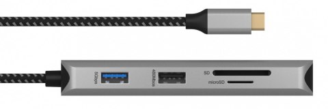 Stacja dokująca IB-DK4012-CPD 9w1, 2x HDMI, 4K60Hz, 3xUSB, 100W PD,LAN, Czytnik kart IcyBox Stacja dokująca IB-DK4012-CPD 9w1, 2x HDMI, 4K60Hz, 3xUSB, 100W PD,LAN, Czytnik kart IcyBox