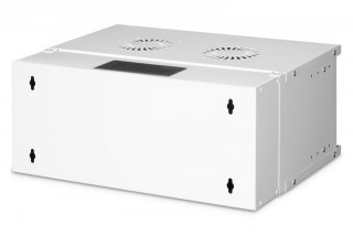 Szafa sieciowa wisząca 19" 4U, SOHO PRO 240 x 540 x 400 mm, nośność 60kg, drzwi szyba, niezłożona, Szara Digitus
