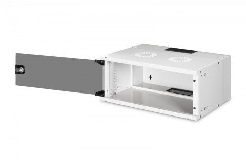 Szafa sieciowa wisząca 19" 4U, SOHO PRO 240 x 540 x 400 mm, nośność 60kg, drzwi szyba, niezłożona, Szara Digitus