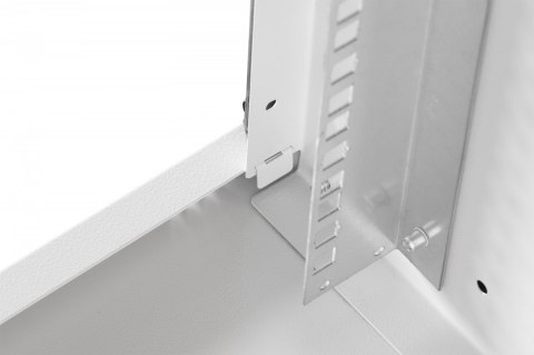 Szafa sieciowa wisząca 19" 4U, SOHO PRO 240 x 540 x 400 mm, nośność 60kg, drzwi szyba, niezłożona, Szara Digitus