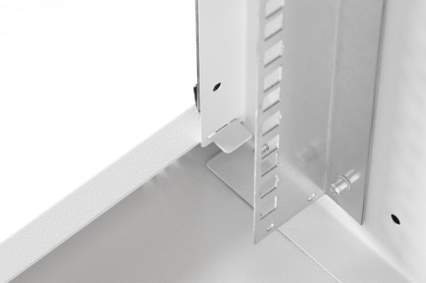 Szafa sieciowa wisząca 19" 4U, SOHO PRO 240 x 540 x 400 mm, nośność 60kg, drzwi szyba, niezłożona, Szara Digitus