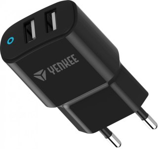 Ładowarka sieciowa 2 x USB A 12W 2.4A YENKEE