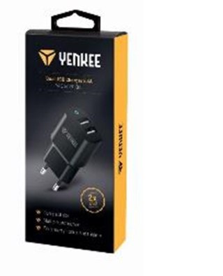 Ładowarka sieciowa 2 x USB A 12W 2.4A YENKEE