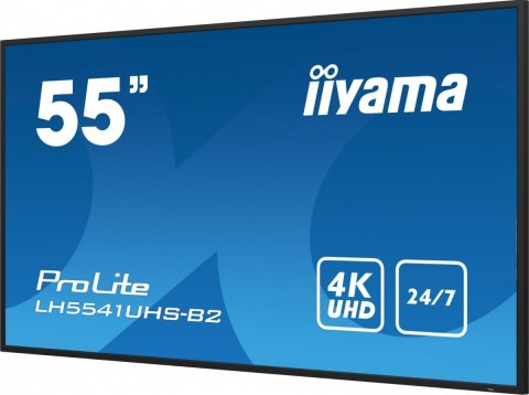 Monitor 54.6 cala ProLite LH5541UHS-B2 24/7 500cd 4K IPS IIYAMA