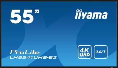 Monitor 54.6 cala ProLite LH5541UHS-B2 24/7 500cd 4K IPS IIYAMA