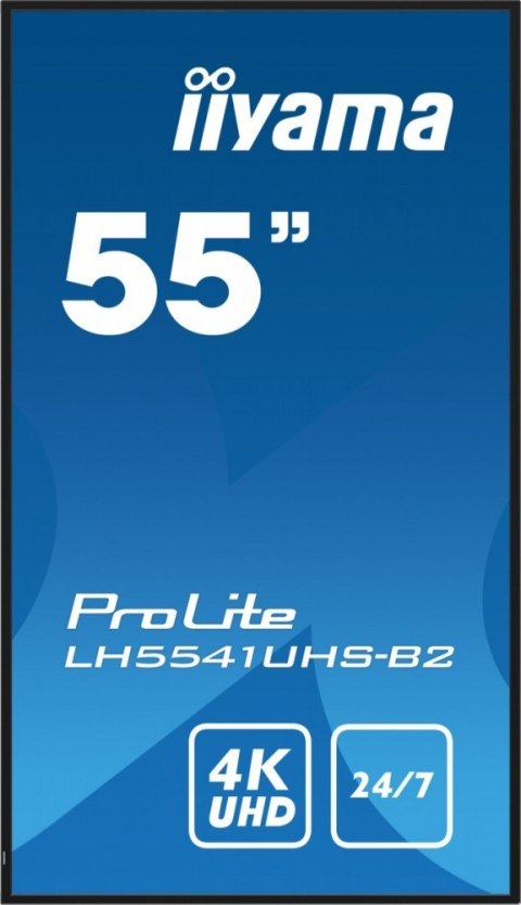 Monitor 54.6 cala ProLite LH5541UHS-B2 24/7 500cd 4K IPS IIYAMA