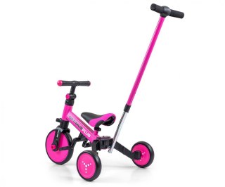 Rowerek Ride On - Bike 4w1 OPTIMUS PLUS Pink Milly Mally