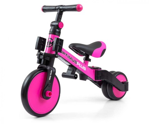 Rowerek Ride On - Bike 4w1 OPTIMUS PLUS Pink Milly Mally
