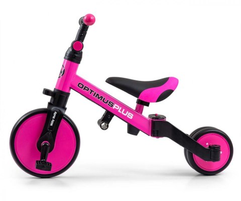Rowerek Ride On - Bike 4w1 OPTIMUS PLUS Pink Milly Mally