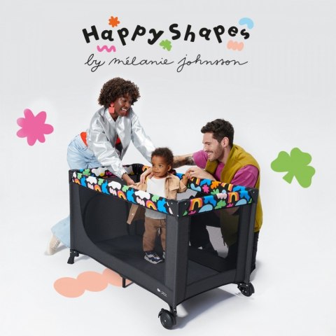 Łóżeczko turystyczne JOY 2 HAPPY SHAPES Kinderkraft Łóżeczko turystyczne JOY 2 HAPPY SHAPES Kinderkraft