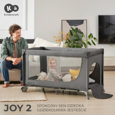 Łóżeczko turystyczne JOY 2 HAPPY SHAPES Kinderkraft Łóżeczko turystyczne JOY 2 HAPPY SHAPES Kinderkraft