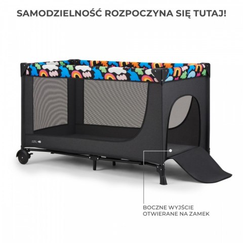 Łóżeczko turystyczne JOY 2 HAPPY SHAPES Kinderkraft Łóżeczko turystyczne JOY 2 HAPPY SHAPES Kinderkraft