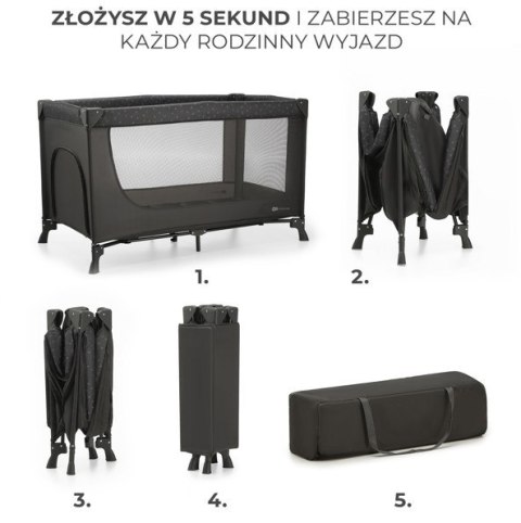 Łóżeczko turystyczne JOY LIGHT GREY Kinderkraft Łóżeczko turystyczne JOY LIGHT GREY Kinderkraft