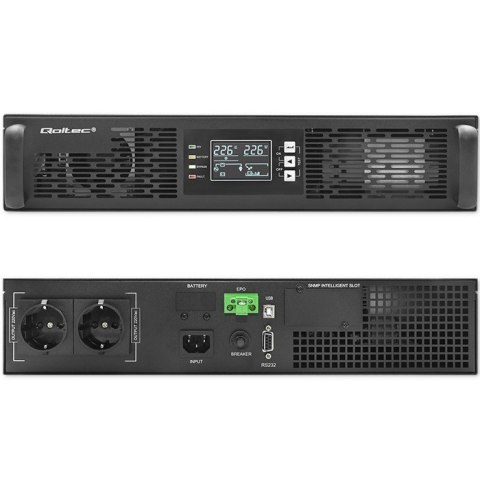 Zasilacz awaryjny UPS do RACK | 1kVA | 1000W | Power Factor 1.0 |LCD | On-line