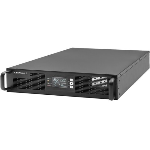 Zasilacz awaryjny UPS do RACK | 2kVA | 2000W | Power Factor 1.0| LCD | On-line Qoltec