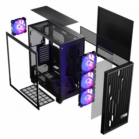 Obudowa komputerowa Volcano Perun Apex ARGB Midi czarna MODECOM Obudowa komputerowa Volcano Perun Apex ARGB Midi czarna MODECOM
