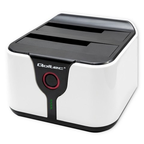 Stacja dokująca do dysków HDD SSD 2.5" 3.5" | SATA III | USB 3.0 | Super speed 5Gb/s | z funkcją klonowania offline Qoltec