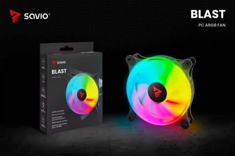 Wentylator BLAST FAN SET 3 x 120mm ARGB 3-pin 5V, 4-pin 12V Savio