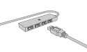Hub IB-HUB1424-C3 4-Port USB Typ-A, złącze Typ-C/A IcyBox