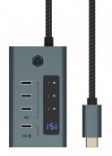 Hub IB-HUB1454-C31 4 port Type C HUB z 24W PSU IcyBox
