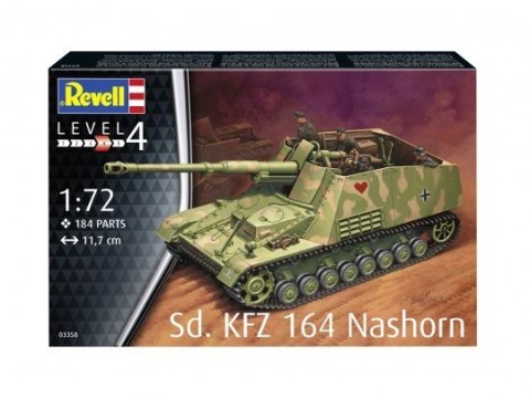 Model plastikowy Sd.Kfz. 164 Nashorn 1/72 Revell Model plastikowy Sd.Kfz. 164 Nashorn 1/72 Revell