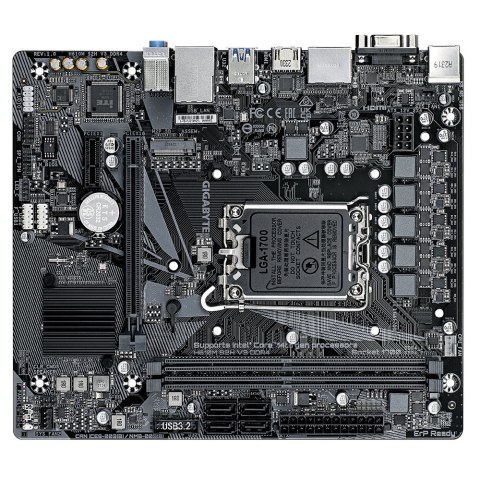 Płyta główna H610M S2H V3 DDR4 s1700 2DDR4 DP/HDMI M.2 mATX Gigabyte Płyta główna H610M S2H V3 DDR4 s1700 2DDR4 DP/HDMI M.2 mATX Gigabyte