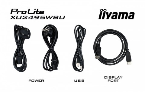 Monitor 24 cale XU2495WSU-B7 IPS,16:10,300cd,4ms,HDMI,DP,3xUSB(3.2), 1xUSB-c,2x2W,FlickerFree IIYAMA
