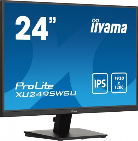 Monitor 24 cale XU2495WSU-B7 IPS,16:10,300cd,4ms,HDMI,DP,3xUSB(3.2), 1xUSB-c,2x2W,FlickerFree IIYAMA
