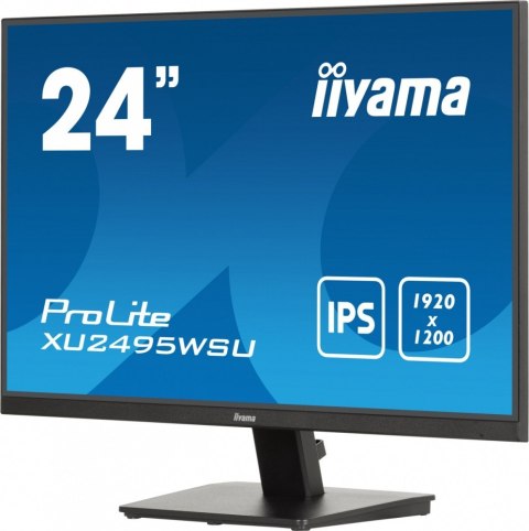 Monitor 24 cale XU2495WSU-B7 IPS,16:10,300cd,4ms,HDMI,DP,3xUSB(3.2), 1xUSB-c,2x2W,FlickerFree IIYAMA