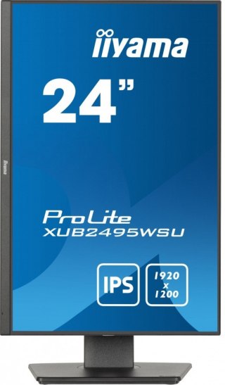 Monitor 24 cale XUB2495WSU-B7 IPS,16:10,300cd,4ms,HDMI,DP,3xUSB(3.2), 1xUSB-c,2x2W,FlickerFree,HAS(150mm) IIYAMA