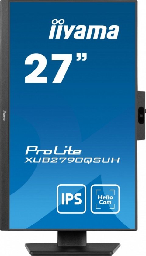 Monitor 27 cali XUB2790QSUH-B1 IPS,QHD,CAM,MIC,HDMI,DP,3xUSB(3.2), 100Hz,ADAPTIVE SYNC,FlickerFree,2x2W,WINDOWS HELLO IIYAMA