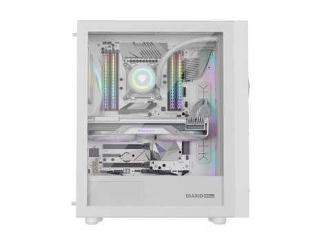 Obudowa Genesis Diaxid 605 ARGB MIDI TOWER USB-C Biała Natec Obudowa Genesis Diaxid 605 ARGB MIDI TOWER USB-C Biała Natec