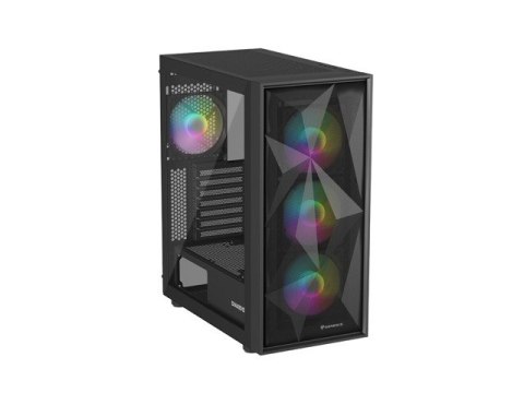 Obudowa Genesis Diaxid 605 ARGB MIDI TOWER USB-C Czarna Natec Obudowa Genesis Diaxid 605 ARGB MIDI TOWER USB-C Czarna Natec