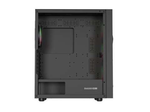 Obudowa Genesis Diaxid 605 ARGB MIDI TOWER USB-C Czarna Natec Obudowa Genesis Diaxid 605 ARGB MIDI TOWER USB-C Czarna Natec