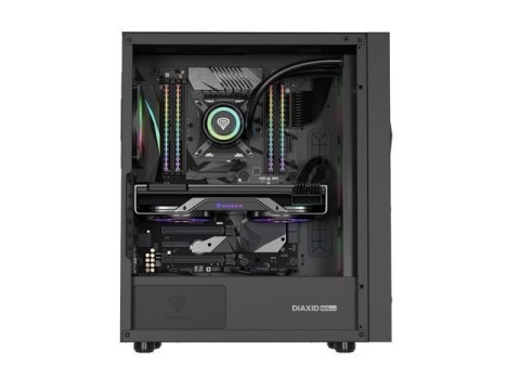 Obudowa Genesis Diaxid 605 ARGB MIDI TOWER USB-C Czarna Natec Obudowa Genesis Diaxid 605 ARGB MIDI TOWER USB-C Czarna Natec