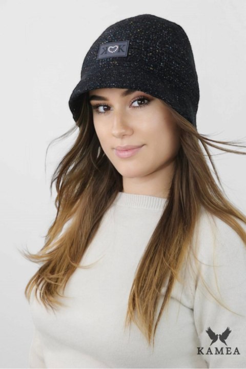 SONIA modny kapelusz bucket kolor czarny - Kamea SONIA modny kapelusz bucket kolor czarny - Kamea