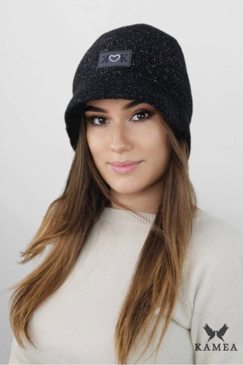 SONIA modny kapelusz bucket kolor czarny - Kamea SONIA modny kapelusz bucket kolor czarny - Kamea
