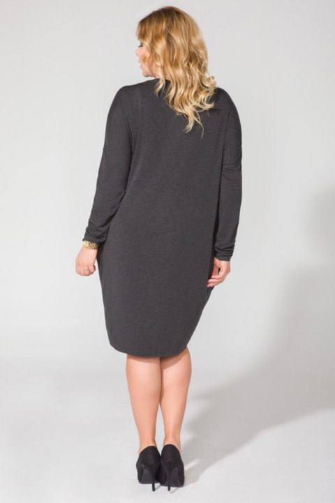Sukienka Model PS6 Dark Grey - Tessita Sukienka Model PS6 Dark Grey - Tessita