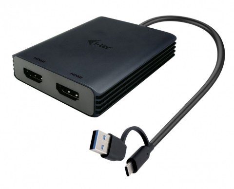 Adapter USB-A/USB-C Dual 4K/60 Hz HDMI Video I-tec Adapter USB-A/USB-C Dual 4K/60 Hz HDMI Video I-tec