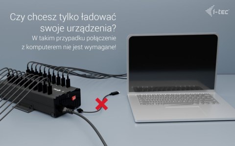 I-tec USB-C/USB-A Metal Charging + data HUB 15W per port 20x USB-C I-tec I-tec USB-C/USB-A Metal Charging + data HUB 15W per port 20x USB-C I-tec