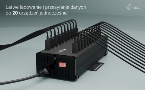 I-tec USB-C/USB-A Metal Charging + data HUB 15W per port 20x USB-C I-tec I-tec USB-C/USB-A Metal Charging + data HUB 15W per port 20x USB-C I-tec