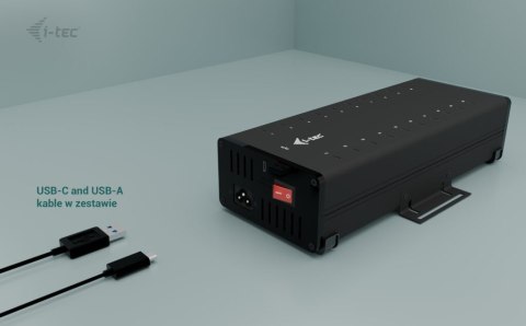 I-tec USB-C/USB-A Metal Charging + data HUB 15W per port 20x USB-C I-tec I-tec USB-C/USB-A Metal Charging + data HUB 15W per port 20x USB-C I-tec