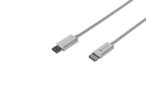 Kabel Lightning (M)->USB-C(M) 1m MFI Prati Biały Natec Kabel Lightning (M)->USB-C(M) 1m MFI Prati Biały Natec