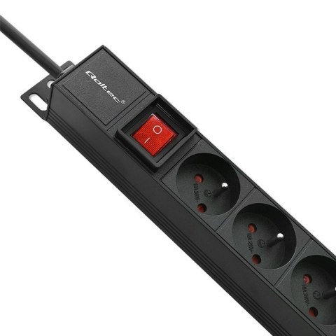 Listwa zasilająca PDU do RACK | 16A | 16xFRENCH | Pionowa | 1.8m Qoltec