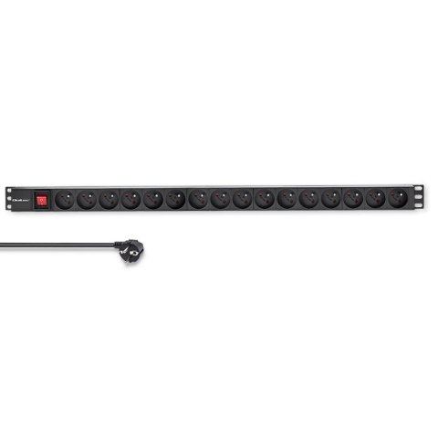 Listwa zasilająca PDU do RACK | 16A | 16xFRENCH | Pionowa | 1.8m Qoltec