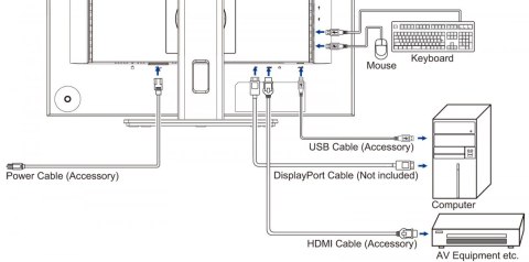 Monitor 24 cale XUB2495WSU-B7 IPS,16:10,300cd,4ms,HDMI,DP,3xUSB(3.2), 1xUSB-c,2x2W,FlickerFree,HAS(150mm) IIYAMA